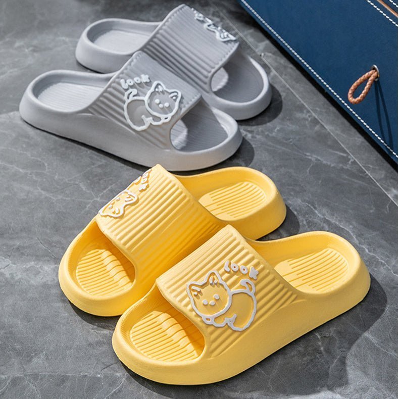 Cute Cat Slippers Summer Women Home Shoes - Funky Slippers