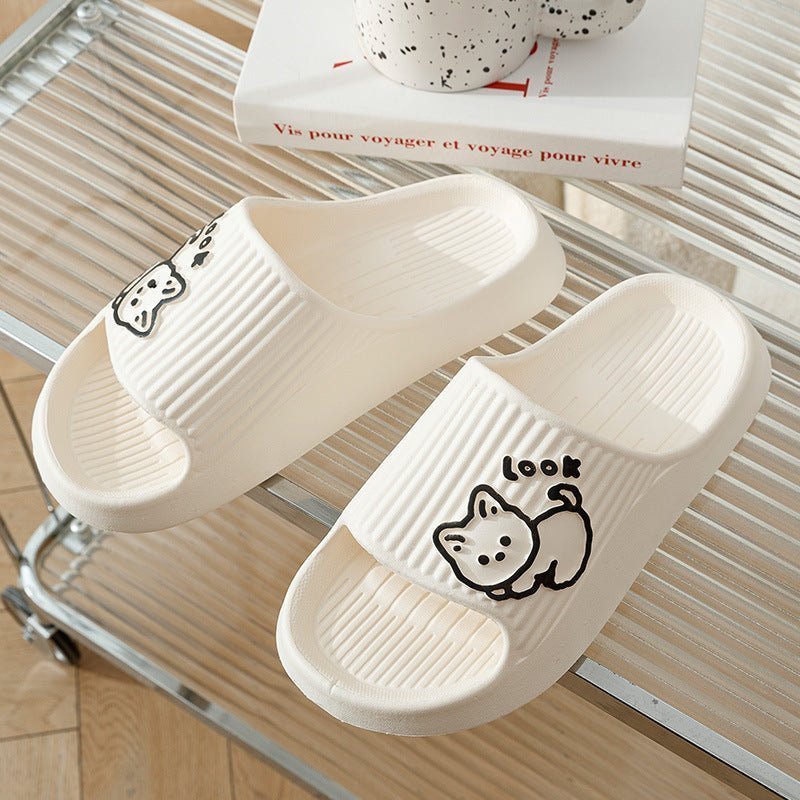 Cute Cat Slippers Summer Women Home Shoes - Funky Slippers