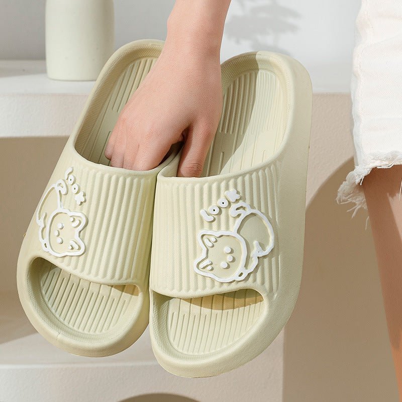 Cute Cat Slippers Summer Women Home Shoes - Funky Slippers