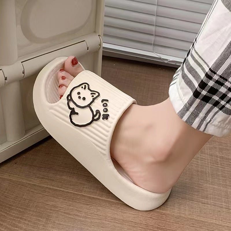 Cute Cat Slippers Summer Women Home Shoes - Funky Slippers