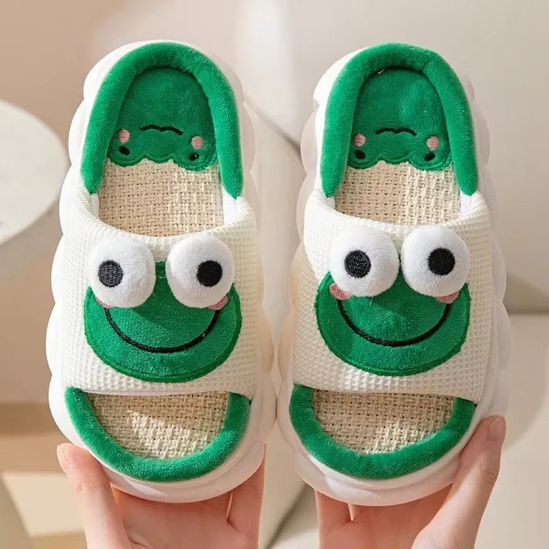 Frog & Cow Cartoon Animal Slippers - Funky Slippers