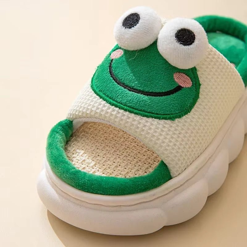 Frog & Cow Cartoon Animal Slippers - Funky Slippers