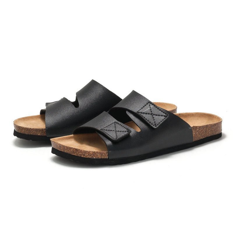 Men’s Cork Slippers with Velcro - Funky Slippers