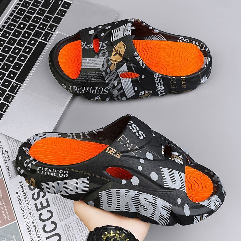 Men's Summer Outerwear Stylish Beach Platform Slippers - Funky Slippers