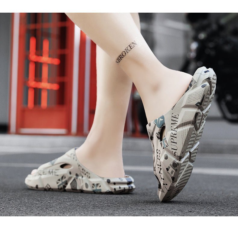 Men's Summer Outerwear Stylish Beach Platform Slippers - Funky Slippers