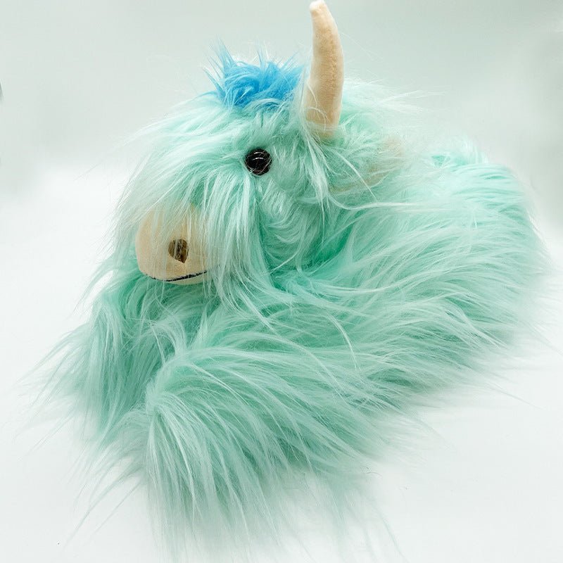 Scottish Yak Slippers Unisex β Warm Sheepskin & Fur Plush - Funky Slippers