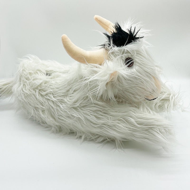 Scottish Yak Slippers Unisex β Warm Sheepskin & Fur Plush - Funky Slippers