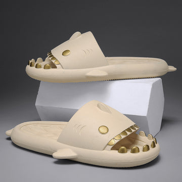 Grey Shark Slippers