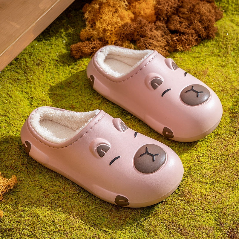 Women's Capybara Plush Slippers