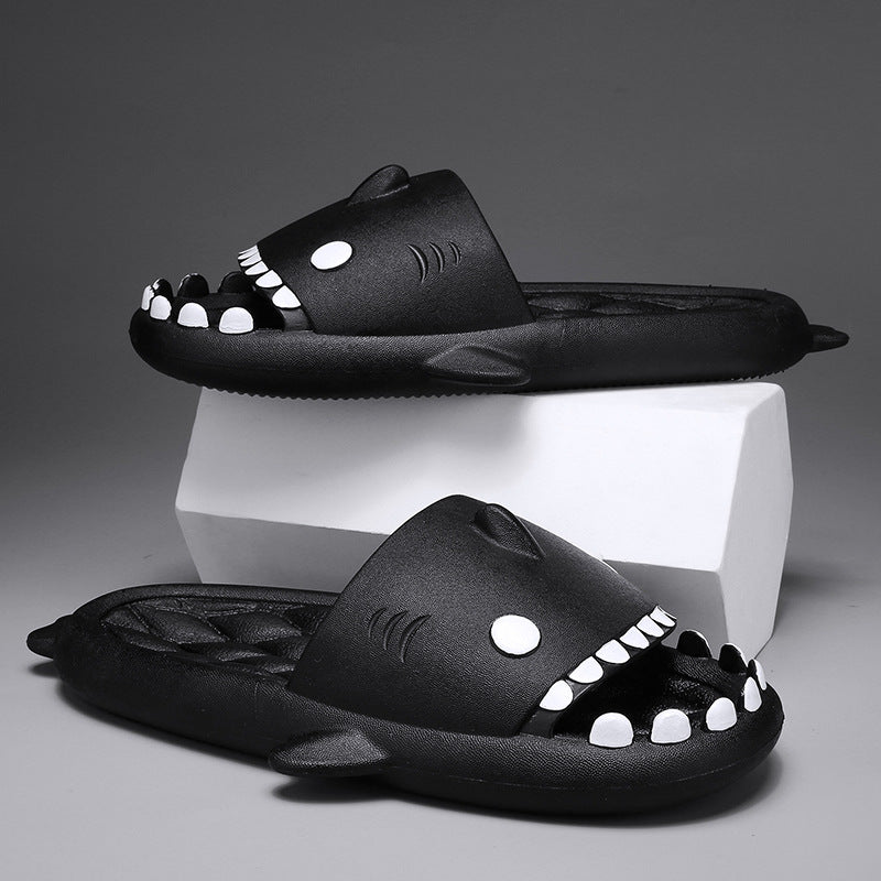 Grey Shark Slippers