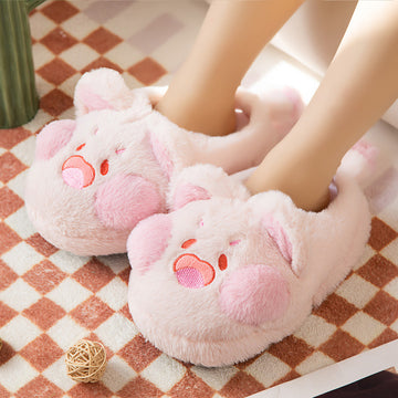 Pink Cat Slippers