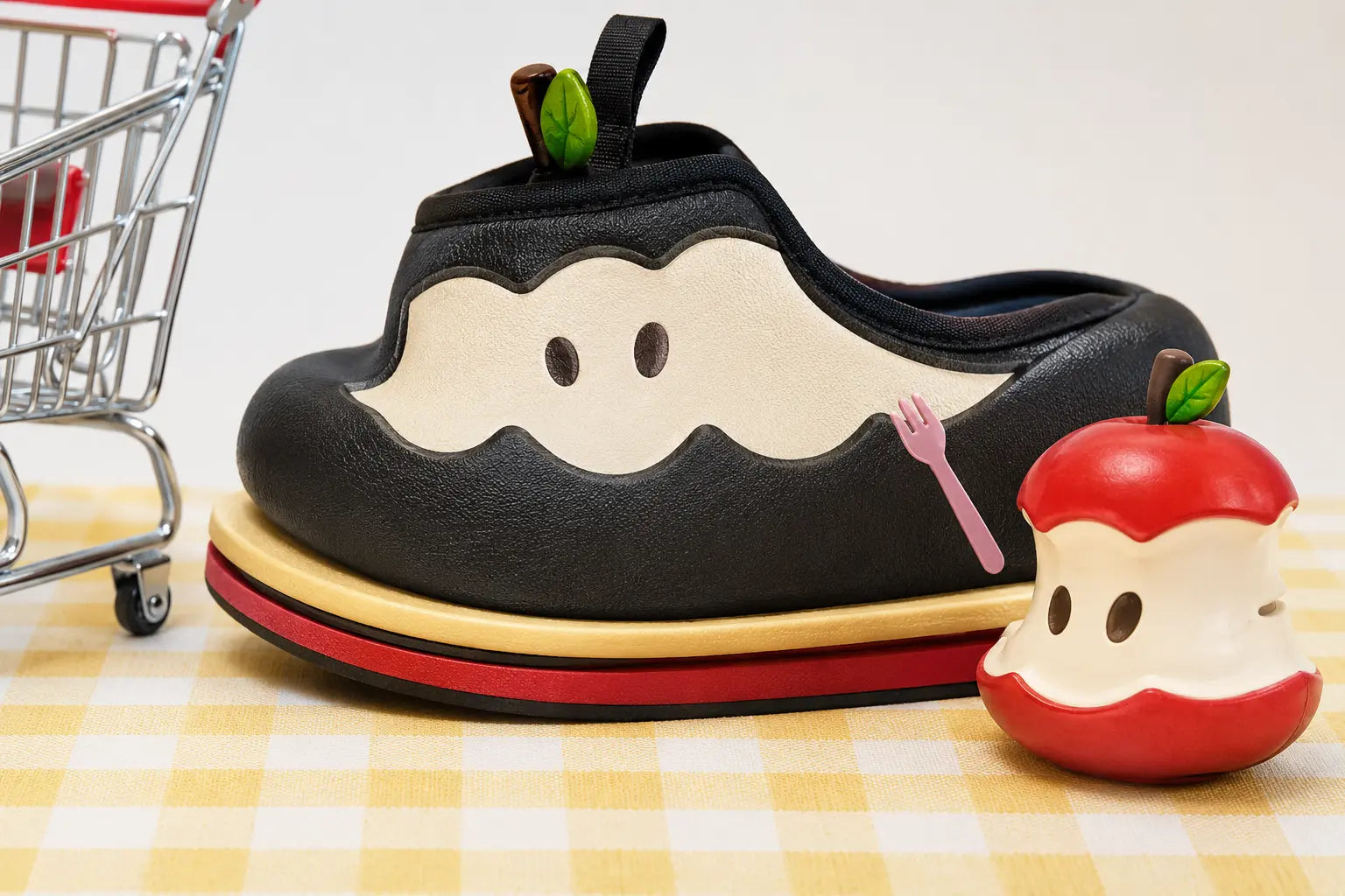 Apple Novelty Slipper Gift Set – Red and Green Apple Slippers | Funky Slippers