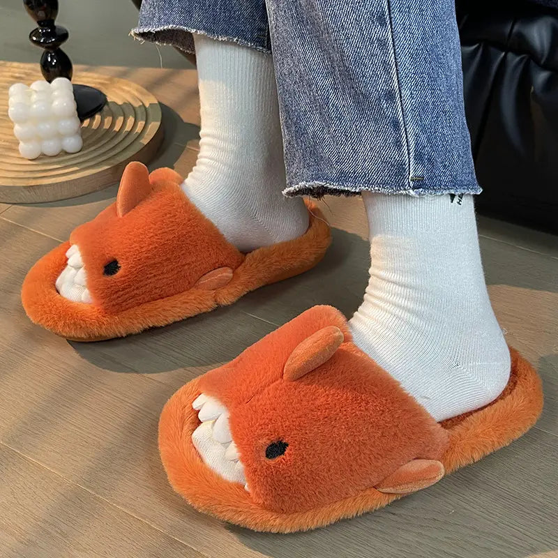 Fluffy Shark Slippers