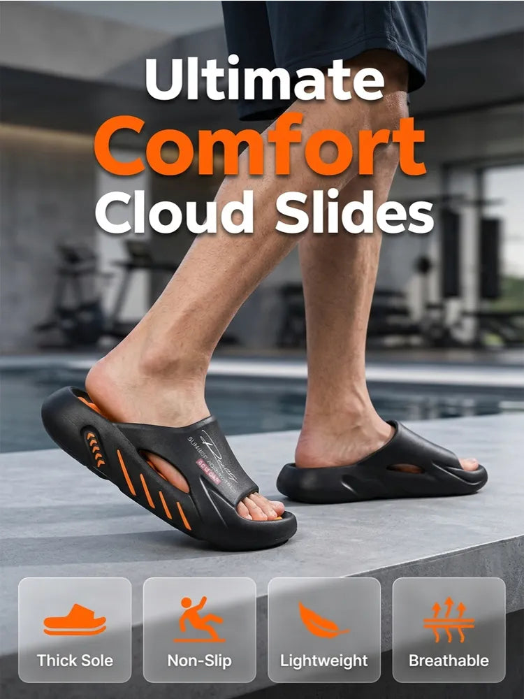 Men's Foot Massage Slippers | Non-Slip Orthotic Summer Sandals | EVA Deodorant Outdoor Slippers | Sizes UK 3–12