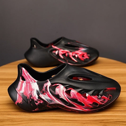 Camouflage Coconut Hole Shoes Men - Funky Slippers