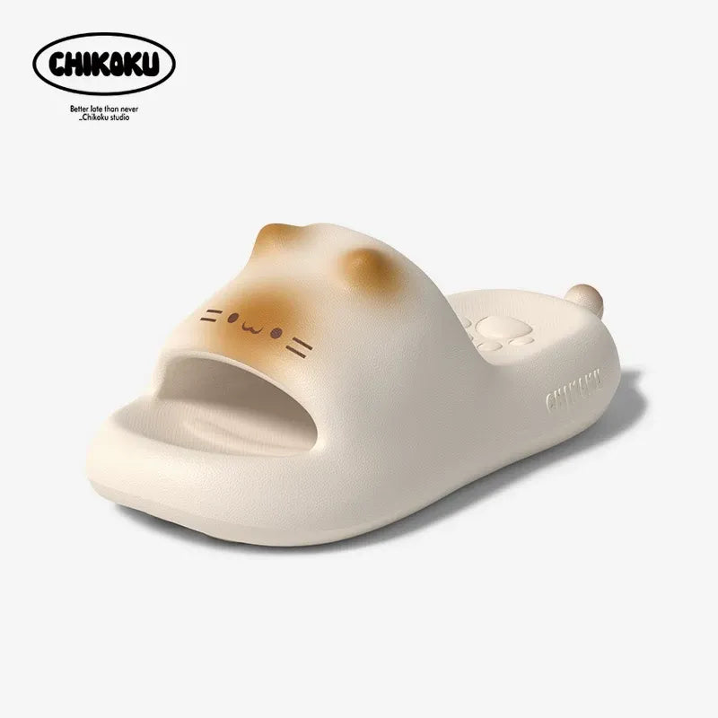 Cat Paw Slippers for Men & Women | Thick-Sole Couple Flip-Flops
