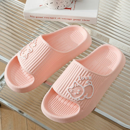 Cute Cat Slippers Summer Women Home Shoes - Funky Slippers