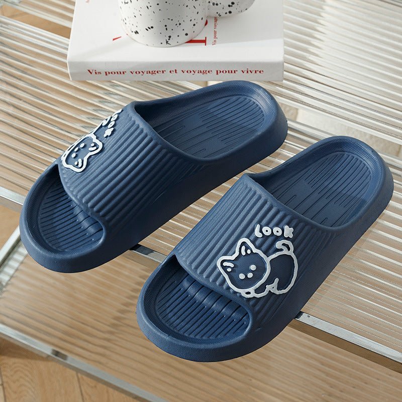 Cute Cat Slippers Summer Women Home Shoes - Funky Slippers