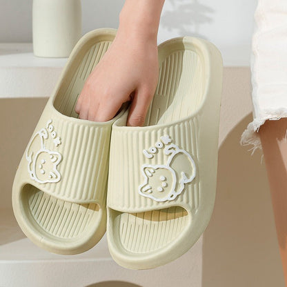 Cute Cat Slippers Summer Women Home Shoes - Funky Slippers