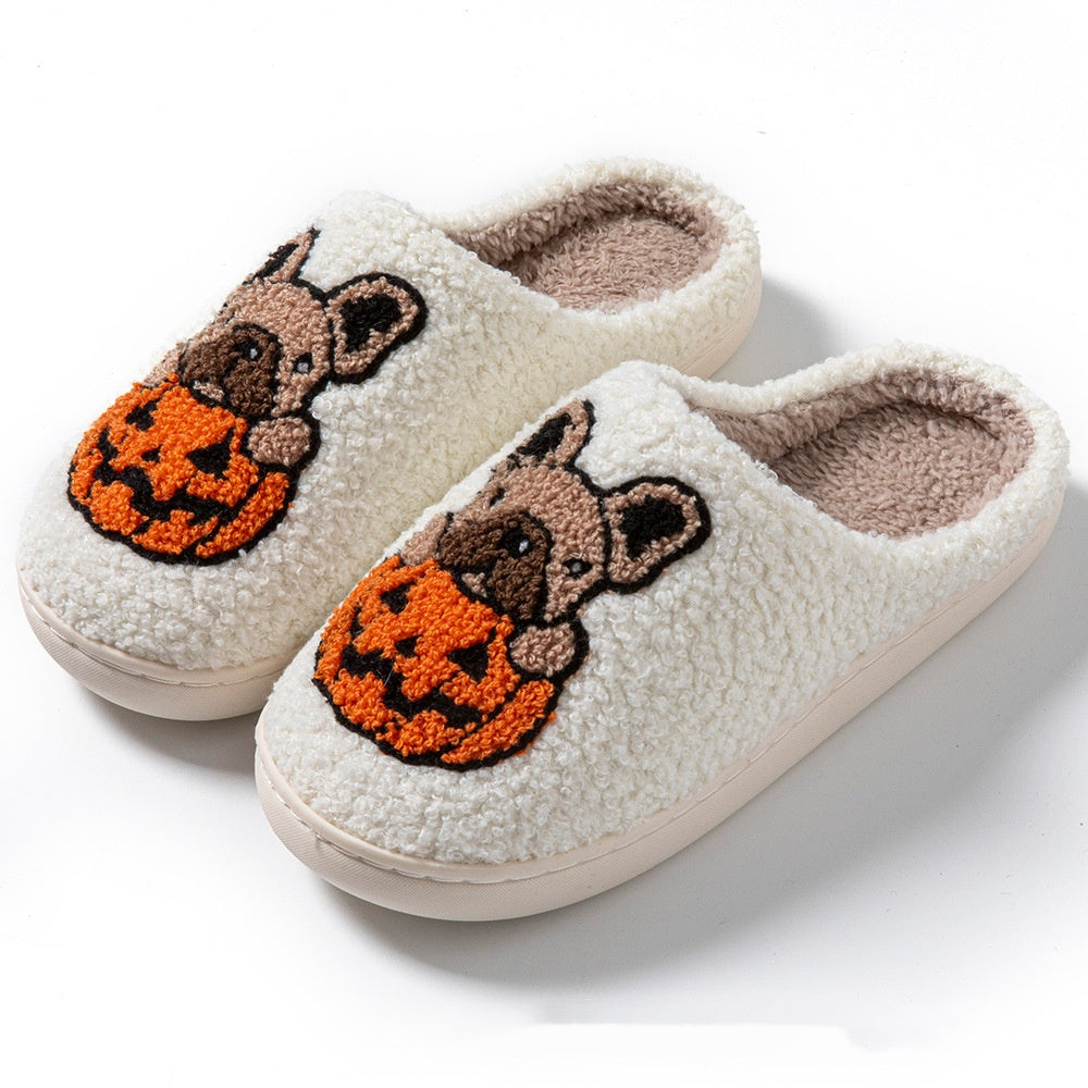 Women's Pug Dog Slippers