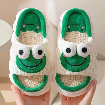 Frog & Cow Cartoon Animal Slippers - Funky Slippers