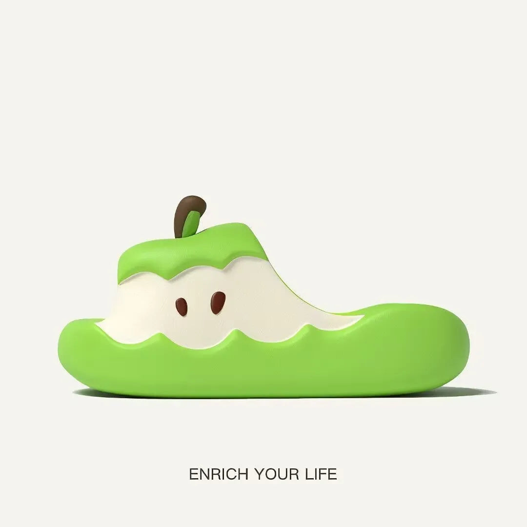 Apple Novelty Slipper Gift Set – Red and Green Apple Slippers | Funky Slippers