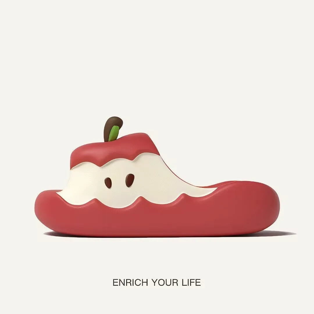 Apple Novelty Slipper Gift Set – Red and Green Apple Slippers | Funky Slippers