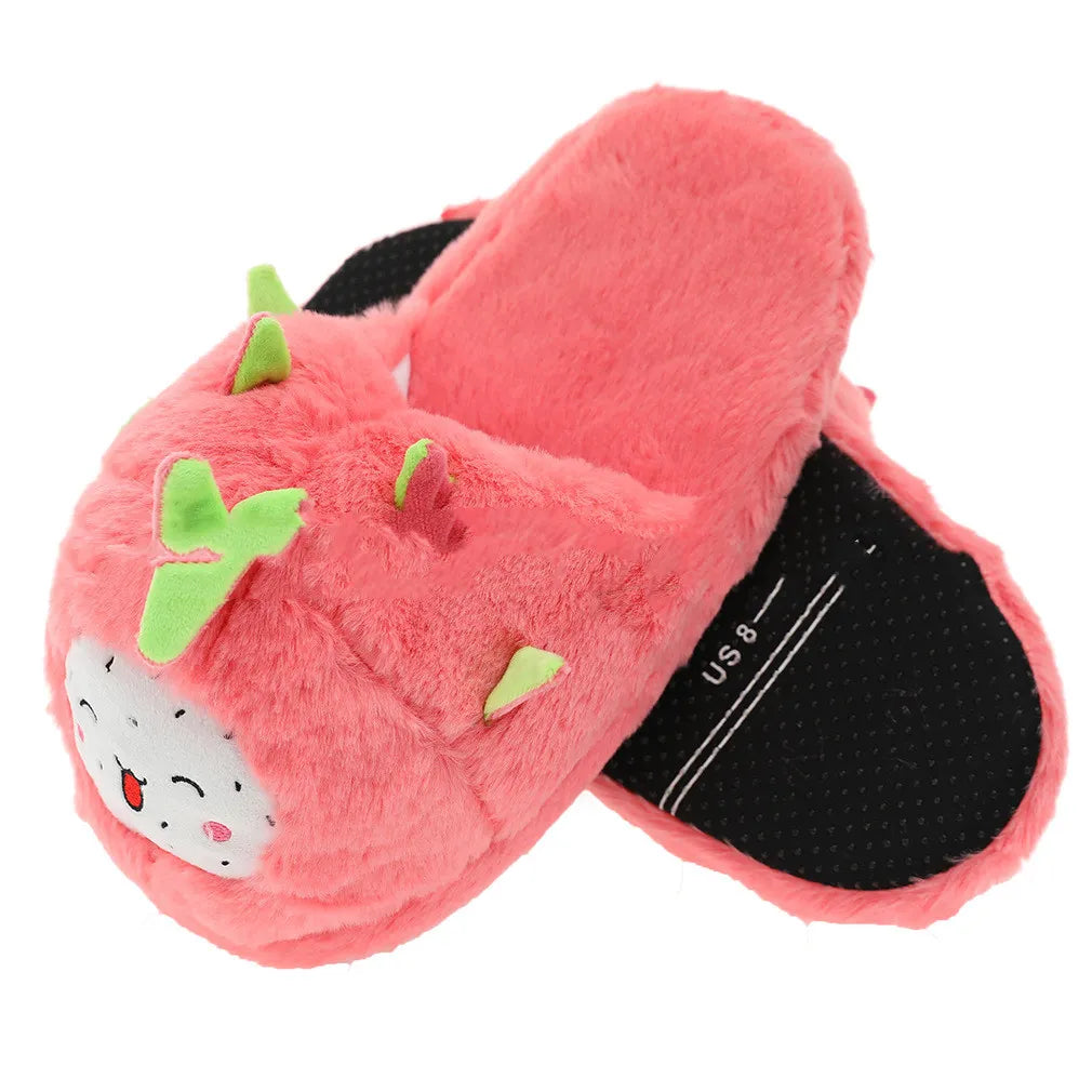 Avocado Plush Slippers For Women