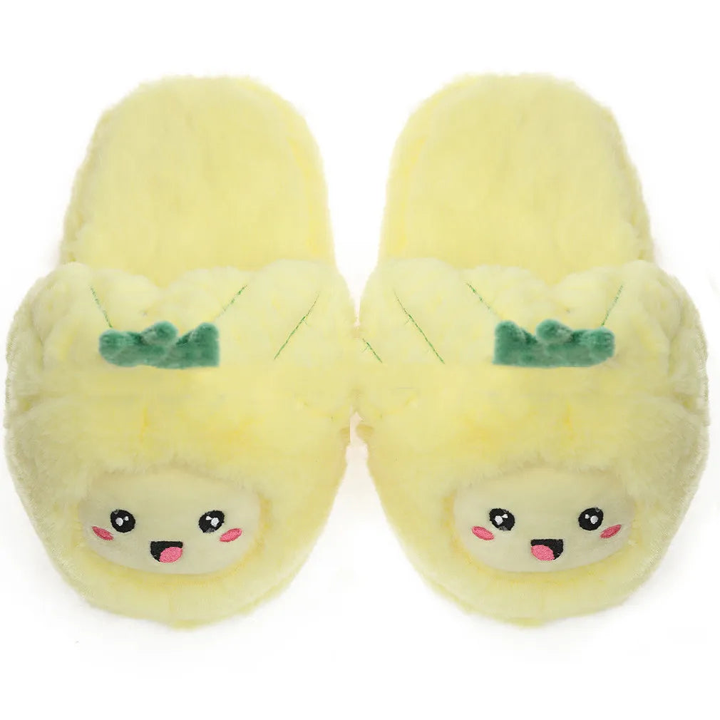Avocado Plush Slippers For Women