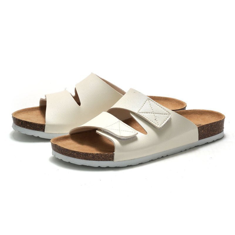 Men’s Cork Slippers with Velcro - Funky Slippers