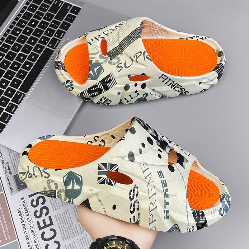 Men's Summer Outerwear Stylish Beach Platform Slippers - Funky Slippers