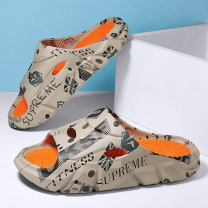 Men's Summer Outerwear Stylish Beach Platform Slippers - Funky Slippers