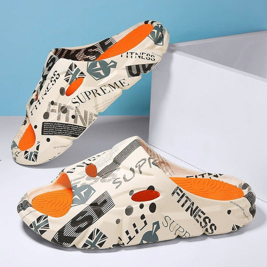 Men's Summer Outerwear Stylish Beach Platform Slippers - Funky Slippers