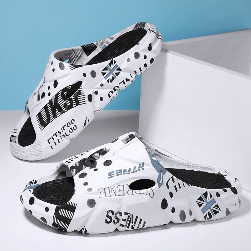 Men's Summer Outerwear Stylish Beach Platform Slippers - Funky Slippers