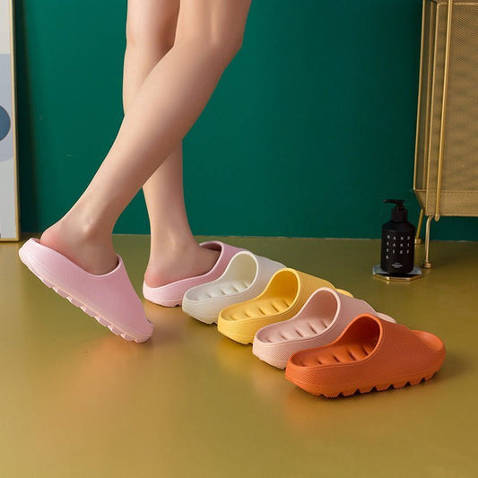 Mens Thick Bottom Leaking Bath Bathroom Slippers - Funky Slippers