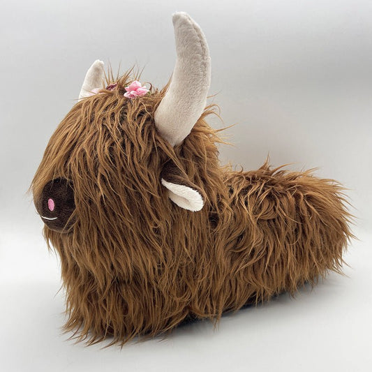 Scottish Yak Plush Winter Cotton Shoes - Funky Slippers