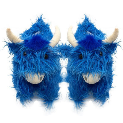 Scottish Yak Slippers Unisex – Warm Sheepskin & Fur Plush - Funky Slippers