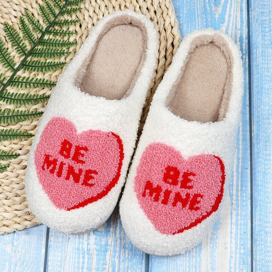 Valentine's Day Love Cotton Slippers - Funky Slippers